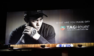 Tiger Woods dans une publicit Tag Heuer