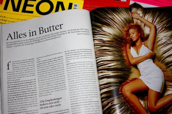 Un extrait de l'article bas sur une fausse interview de Beyonc dans ''Neon''
