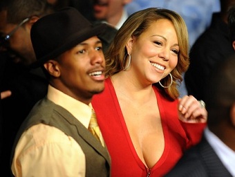 Mariah Carey et Nick Cannon le 1er mai  Las Vegas lors du combat de boxe Floyd Mayweather Jr/Shane Mosley