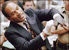 O.J. Simpson durant son retentissant procs