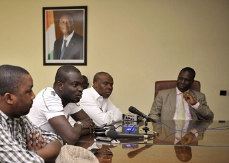 Rencontre le 22 juillet entre Maurice Bandaman, ministre de la culture ivoirien, Asalfo et Angelo Kabila
