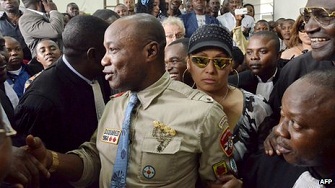 La salle d'audience tait remplie lors du procs de Koffi Olomide  Kinshasa
