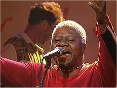 Papa Wemba lors d'un concert