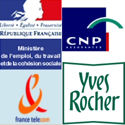 Ministre de l'Emploi, France Tlcom, Yves Rocher, CNP: quelques clients de Nelly Cambervelle