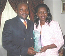Albert Ndjee et sa femme